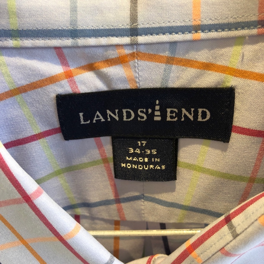 Lands End men’s dress shirt 17 34/35